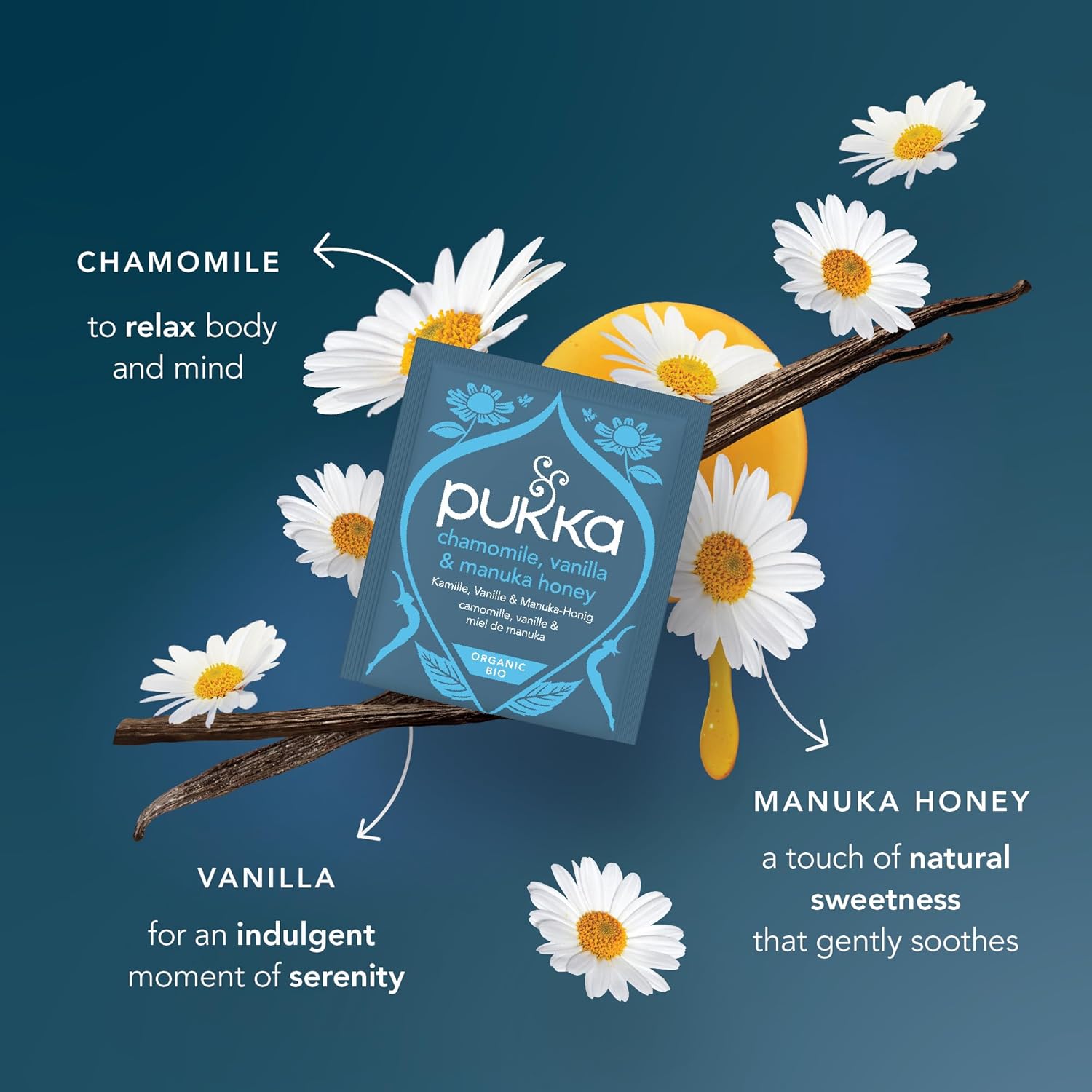 Pukka Chamomile Vanilla Manuka Honey - изображение 4